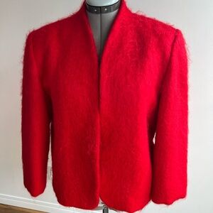 Y2K Mohair Wool Blend Royal Jacket Blazer Office Core  Academic
